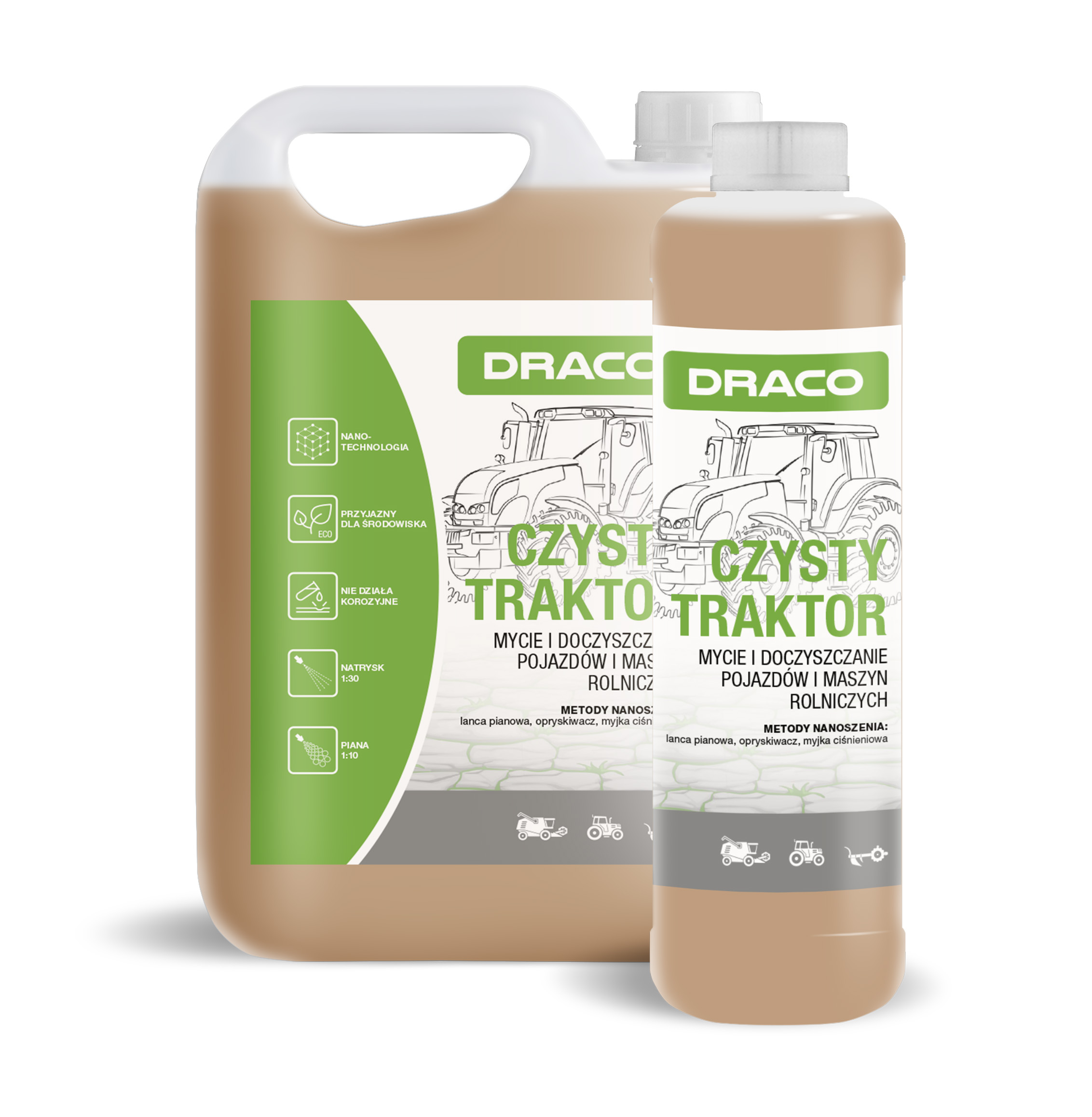 Draco czysty Traktor 5L Mocna Piana Aktywna Mycia Traktora Maszyn Ciągnika