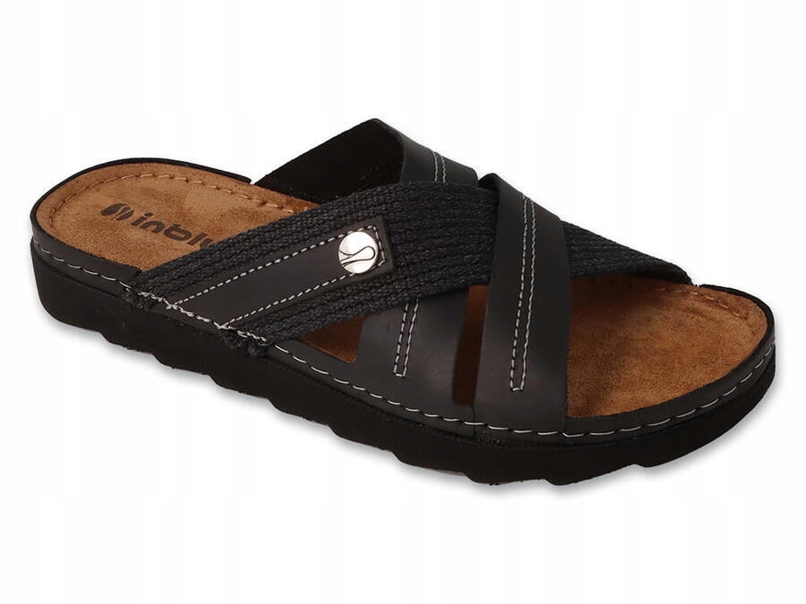 Befado pánské kožené pantofle Inblu 158M022 velmi pohodlná obuv vel. 44