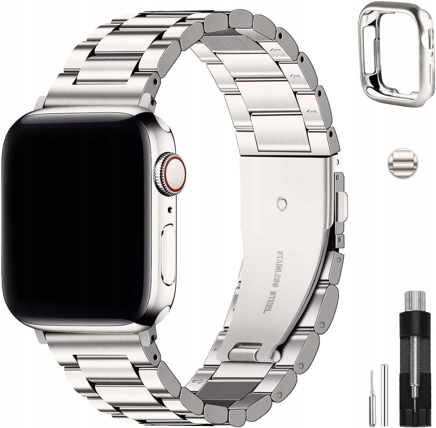 Pásek Fullmosa Stanley Steel pro Apple Watch 41, 40, 38 mm SWB-1386 Mat
