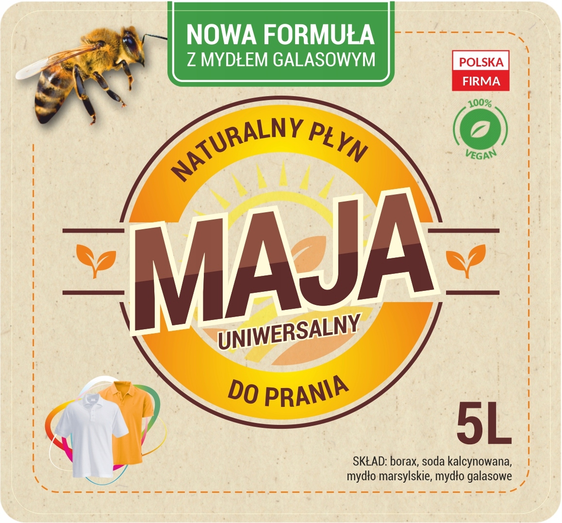 

Ekologiczny Płyn do prania Maja- 5L