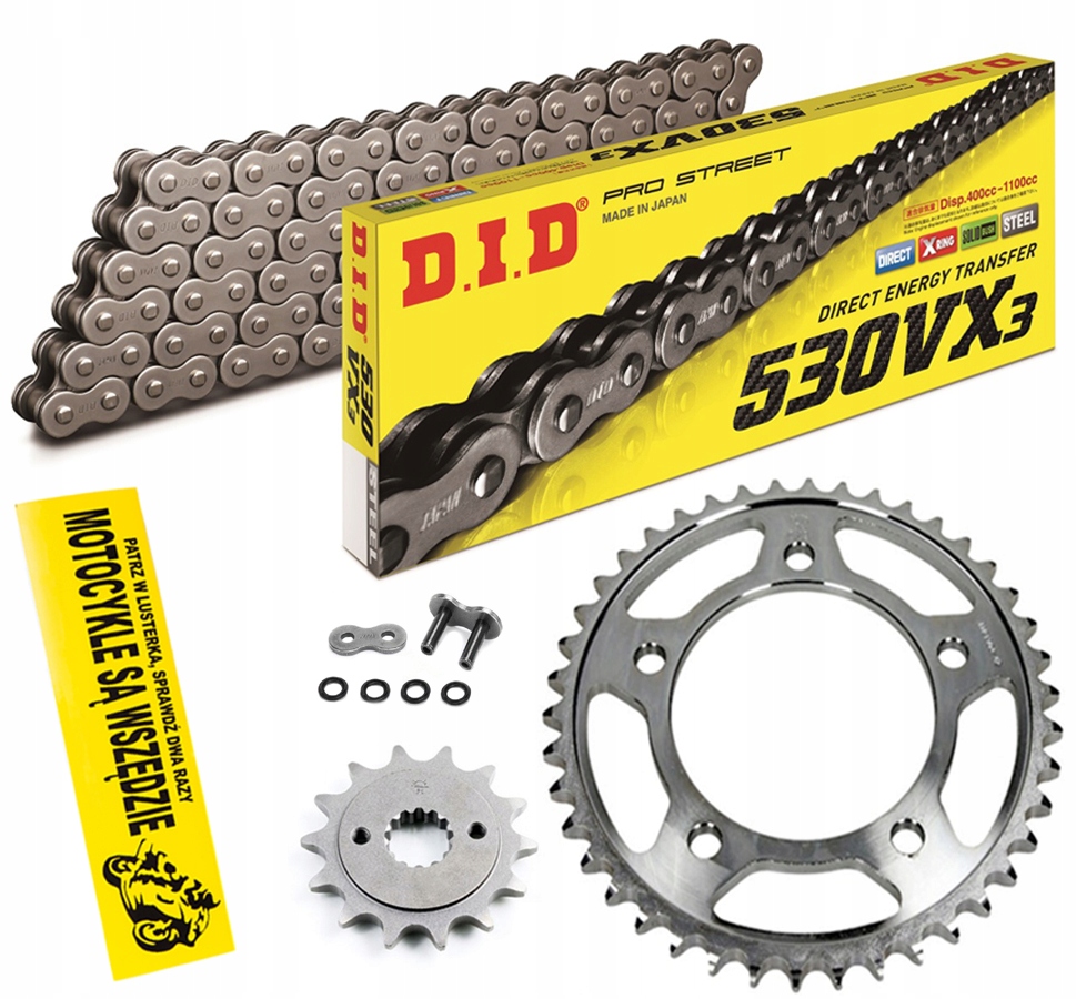 DID530VX3-112 JTF519.17 - ПРИВОДНОЙ КОМПЛЕКТ DID KAWASAKI VN800 DRIFTER 99-06