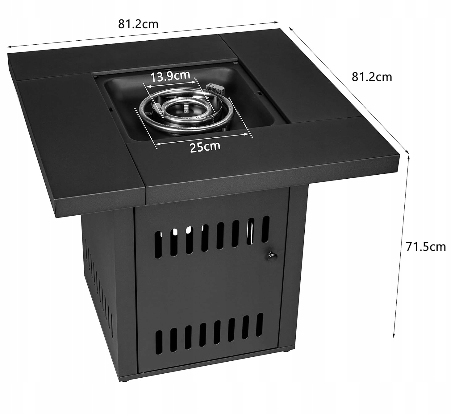 PARASOL GRZEWCZY Gazowy PROMIENNIK Ogrodowy Tarasowy 15,2kW Dwa Palniki