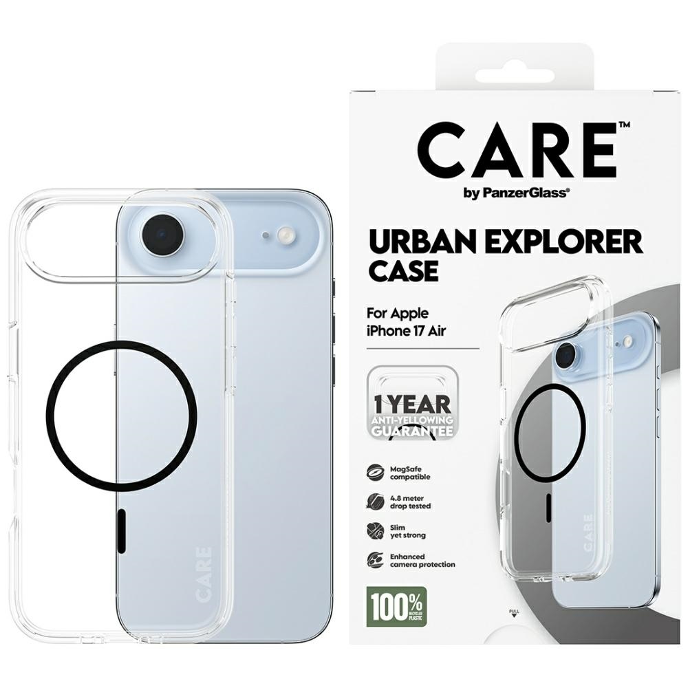 Pouzdro Care by PanzerGlass Flagship Urban Explorer černé MagSafe pro iPhon