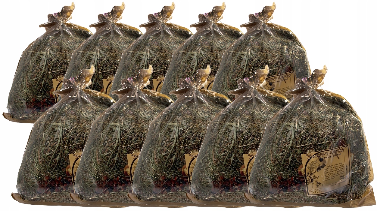 Levně Wio-Mar Jasanové seno pro hlodavce a králíky 300 g Lesní ovoce 10 ks