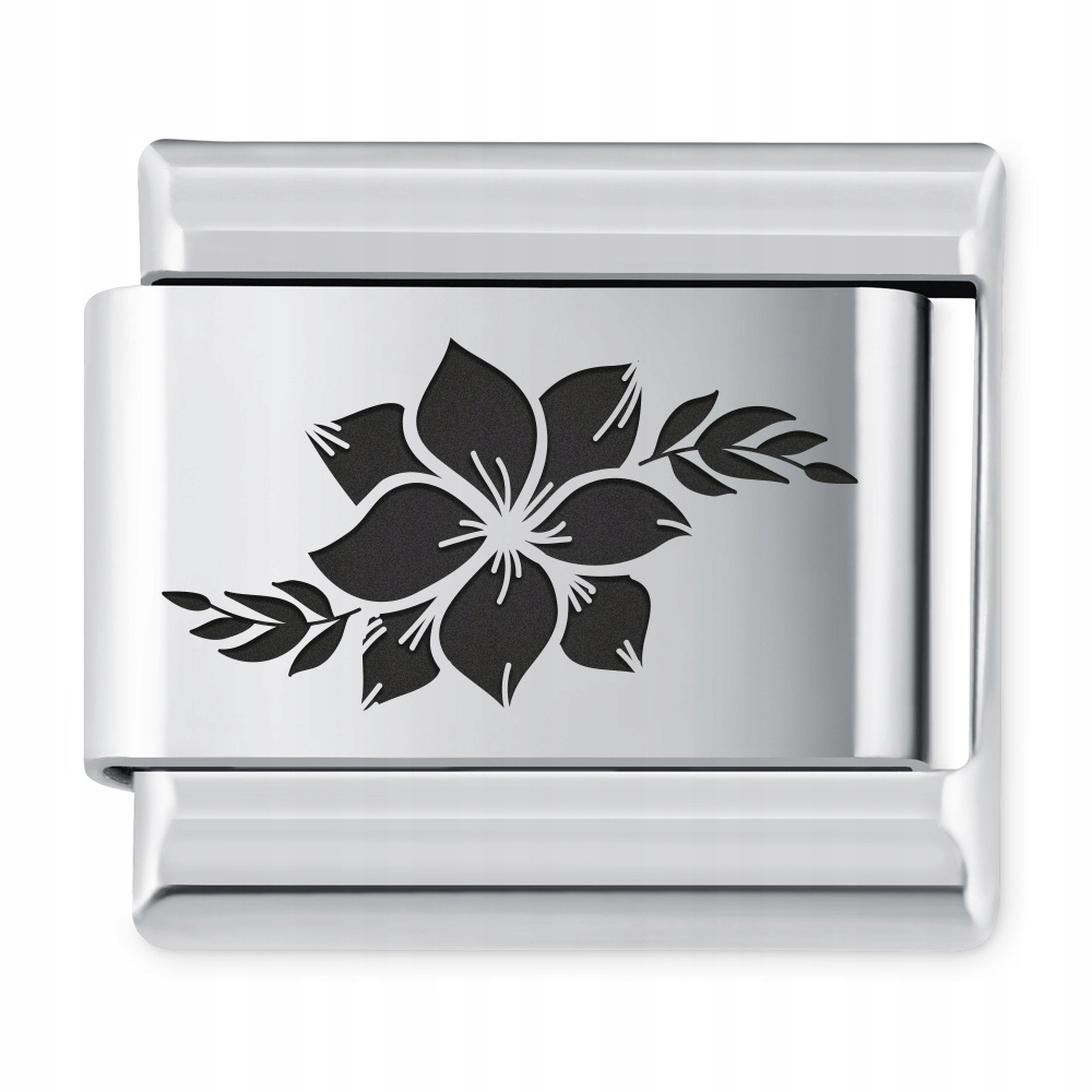 

Italian Charms Symbole Roślinne Lilia Wodna Grawer