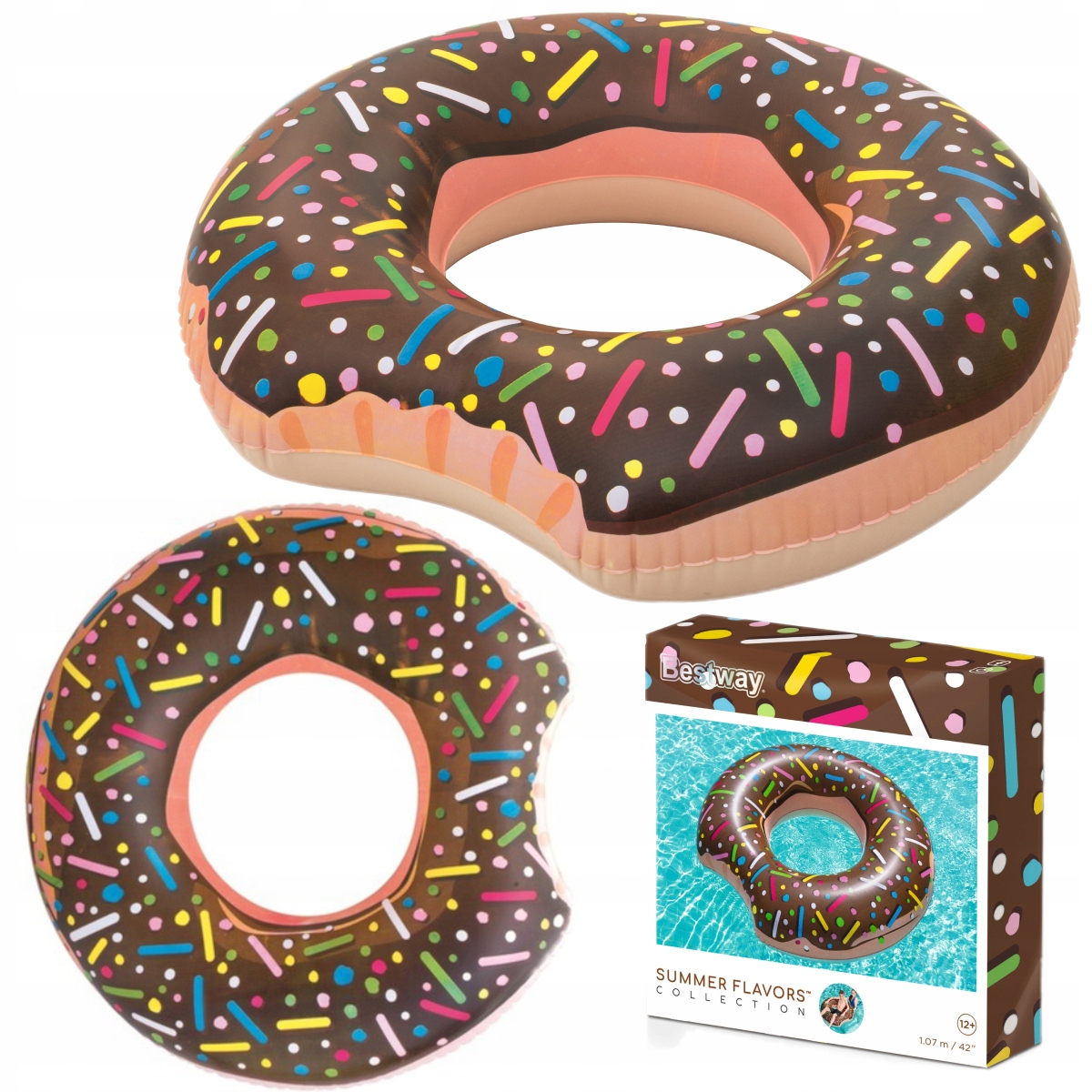 

Koło Dmuchane Donut Basen Plaża Pływania Bestway