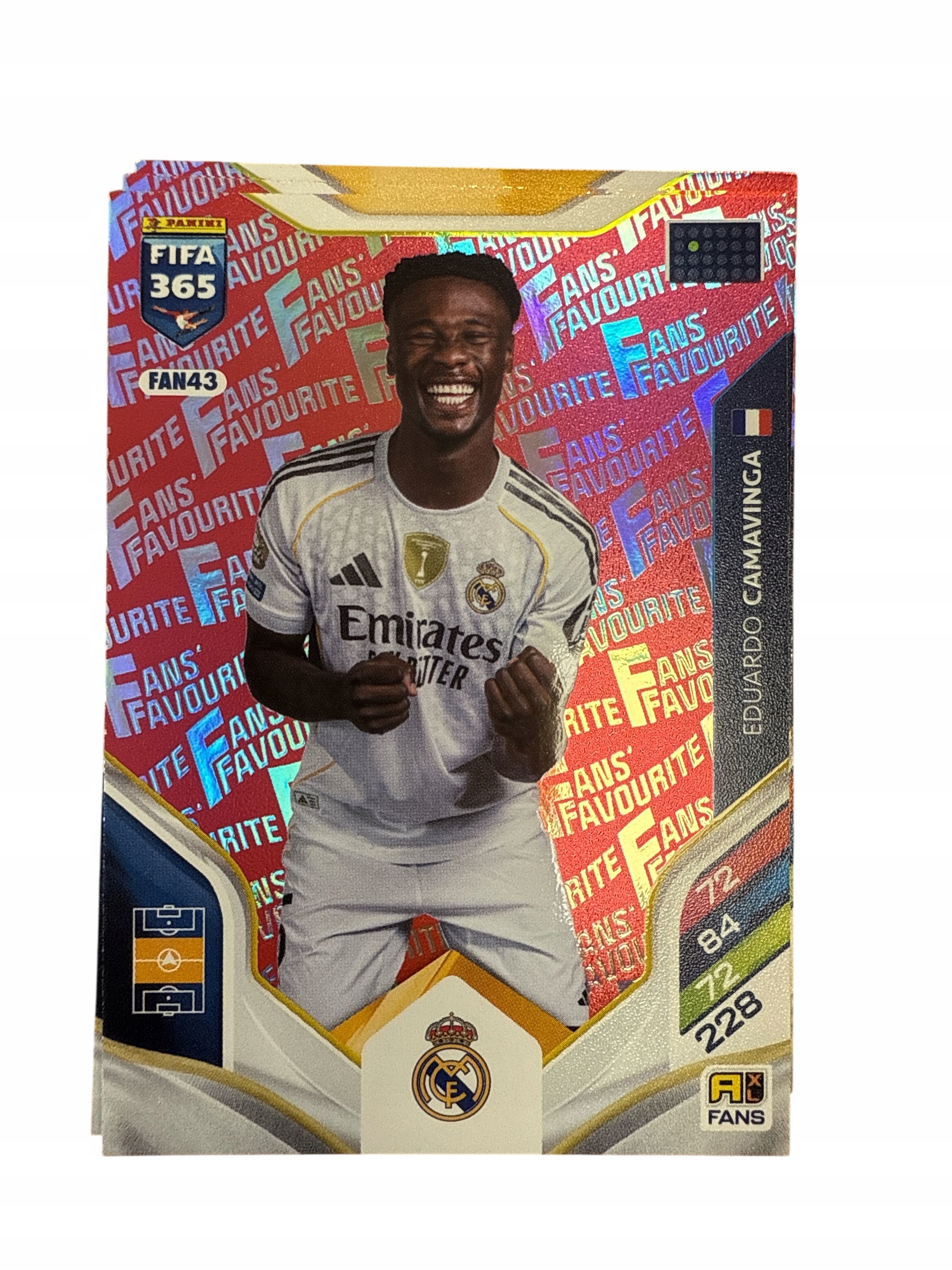 Fifa 365 2026 Adrenalyn XL Panini Fans FAN43 Camavinga czerwona red
