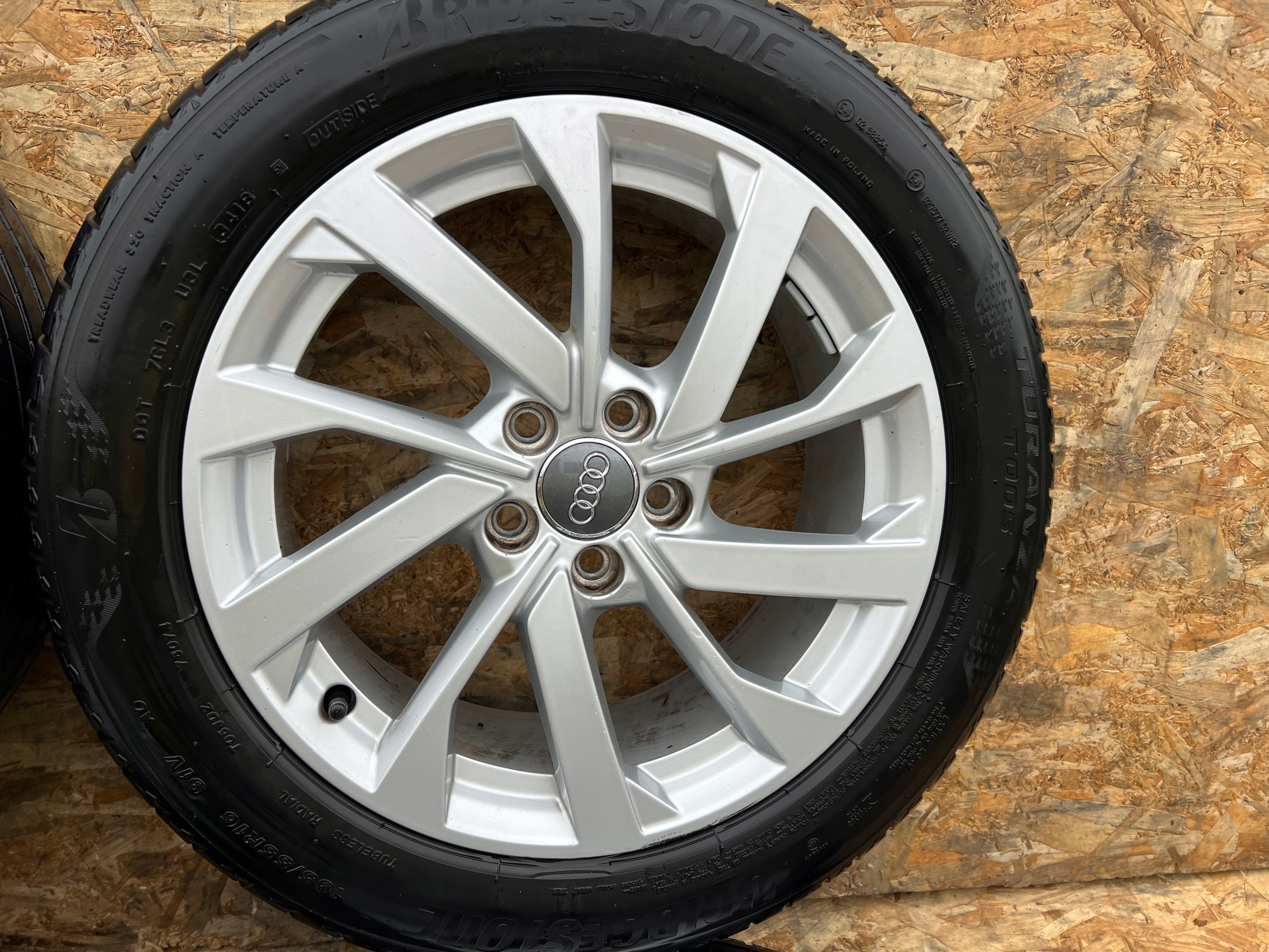 wheels discs AUDI A1 82A BRIDGESTONE 6.5Jx16 ET40 195/55 R16