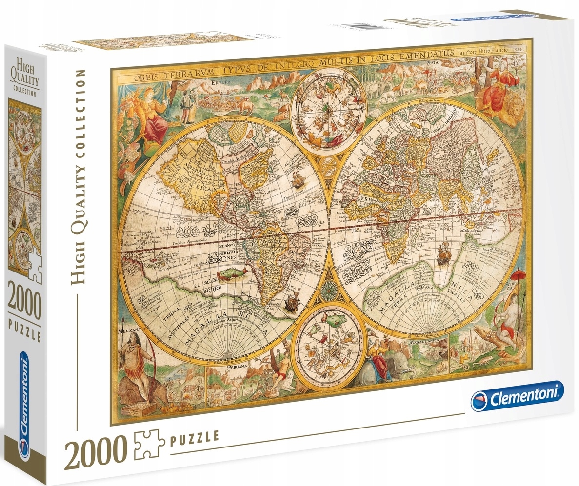 

Puzzle 2000 el Ancient Map Stara Mapa Clementoni