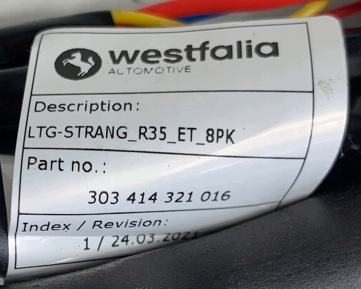 BMW G20 G21 new bundle HAKA 9883280 WESTFALIA 303414321016