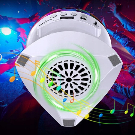 PROJEKTOR DYSKOTEKOWY KULA DISCO REFLEKTOR LED RGB Komunikacja Bluetooth
