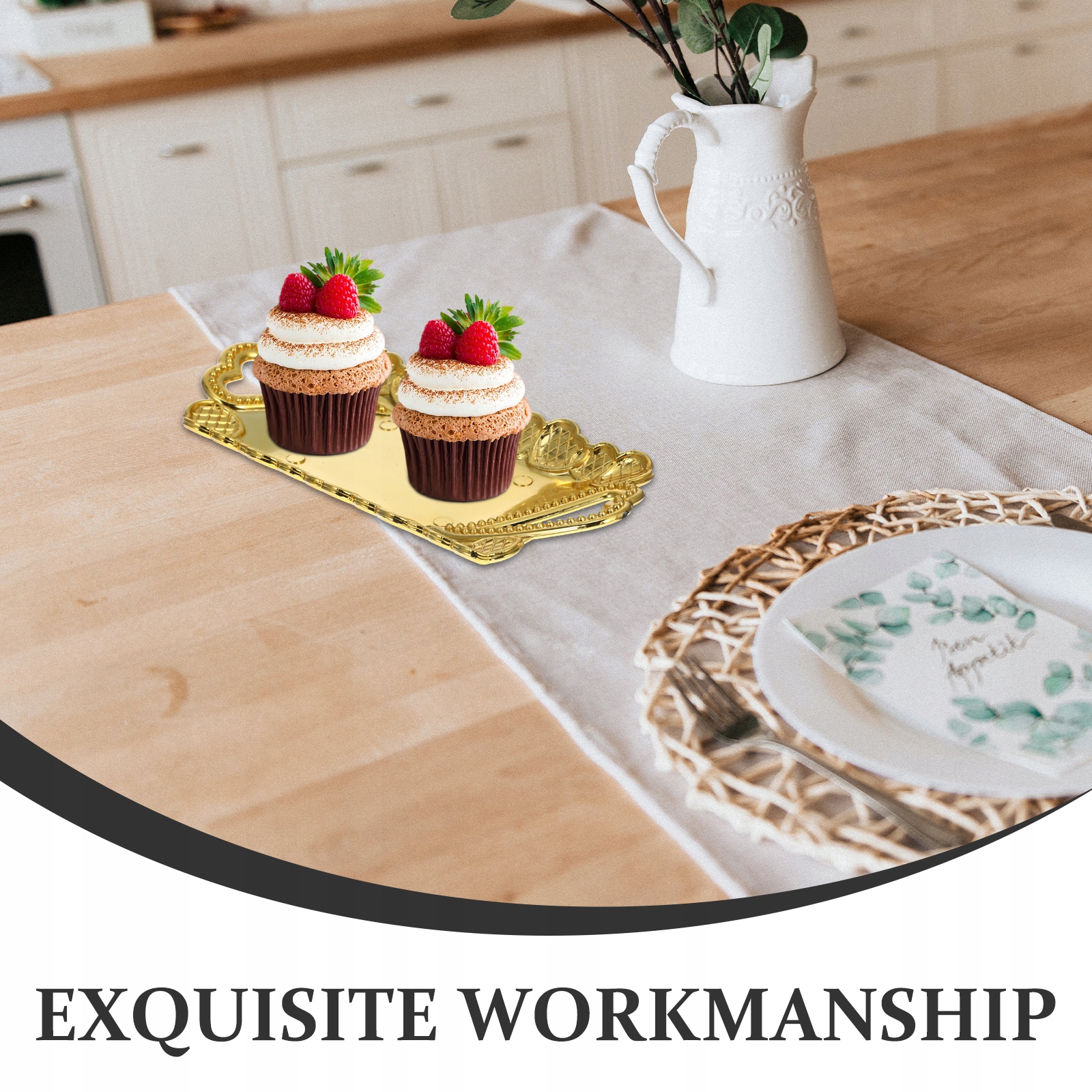 12 SZT. MAŁYCH PLASTIKOWYCH TALERZY DESEROWYCH Rodzaj sosjerka