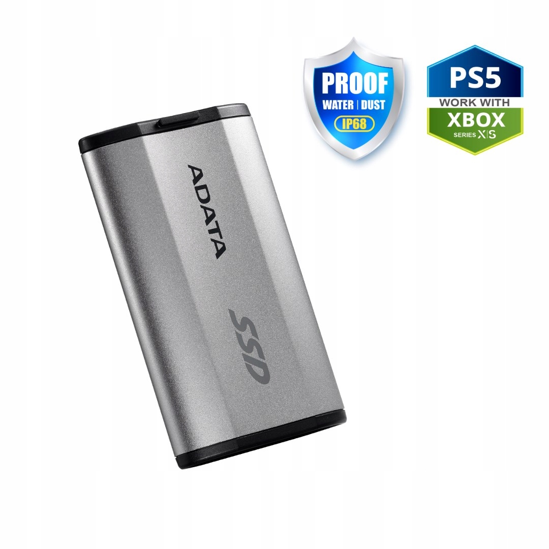 Adata External Ssd 1TB SD810 Usb 3.2 Usb-c, Stříbrná SD810-1000G-CSG