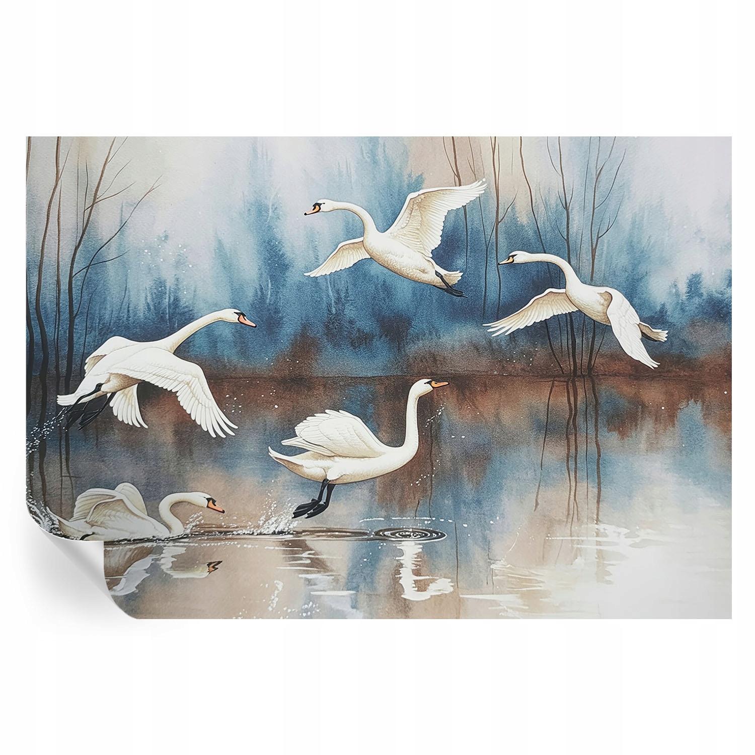 Módní Samolepicí tapeta s 3D nástěnným lepidlem Ptáci v letu 152 x 104 cm