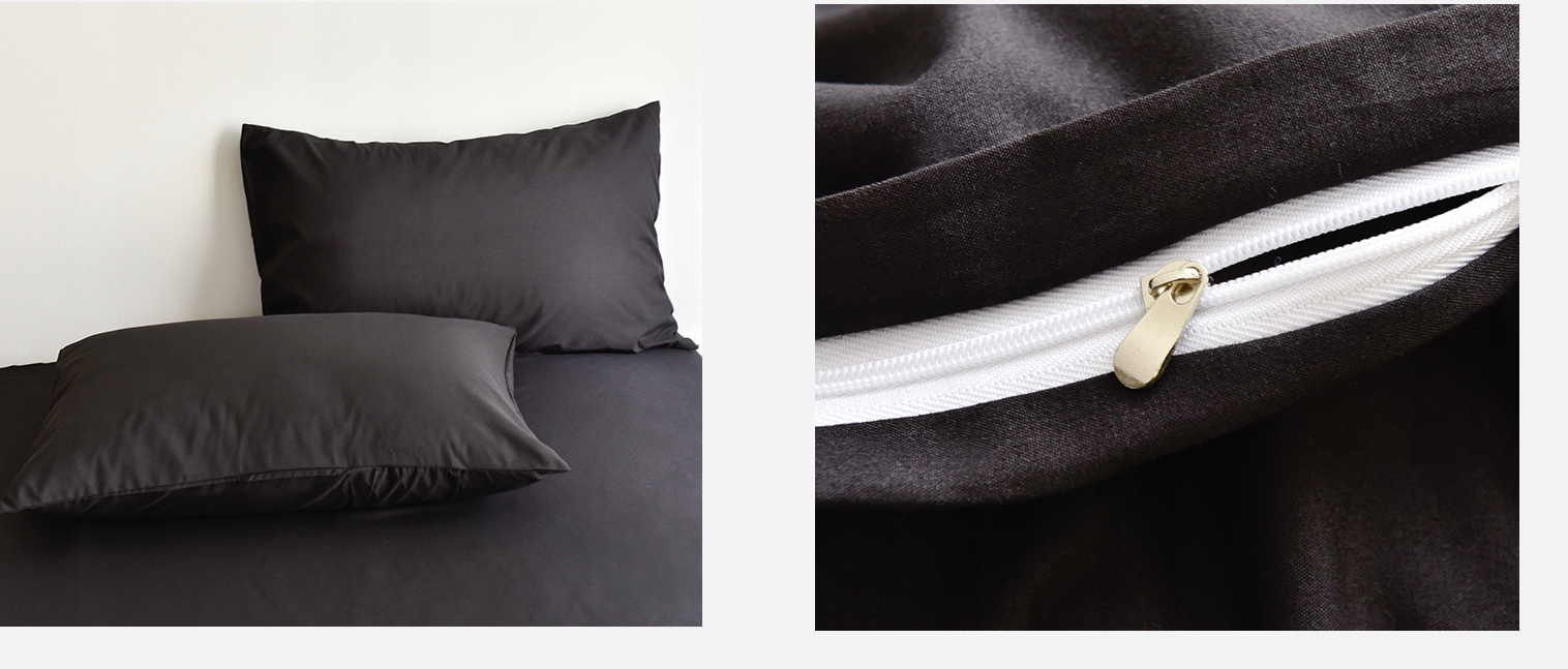 POŚCIEL GŁADKA JEDNOKOLOROWA 160x200 + 2x PODUSZKA 70x80 NA ZAMEK KOLORY Wymiary poduszki 70x80cm