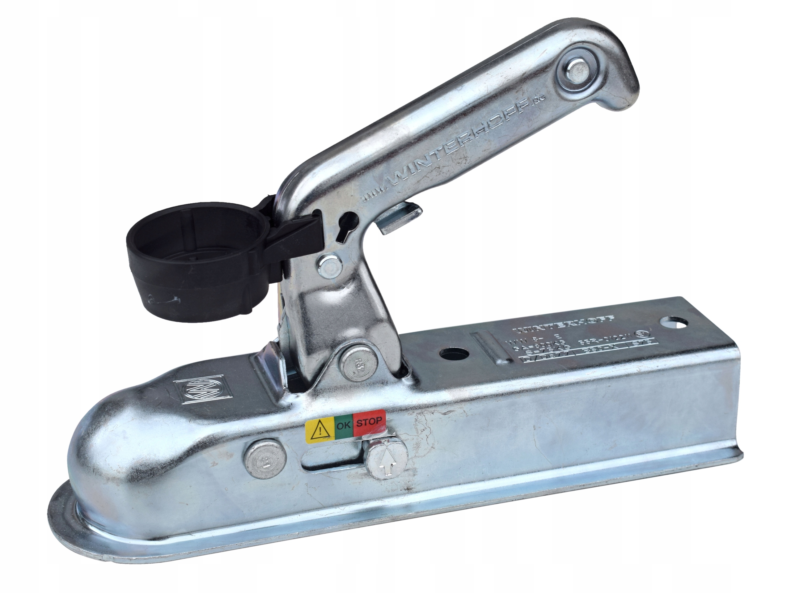 Zaczep hak kulowy do przyczep 800kg kwadrat 50mm ZACZEP WINTERHOFF PROFIL