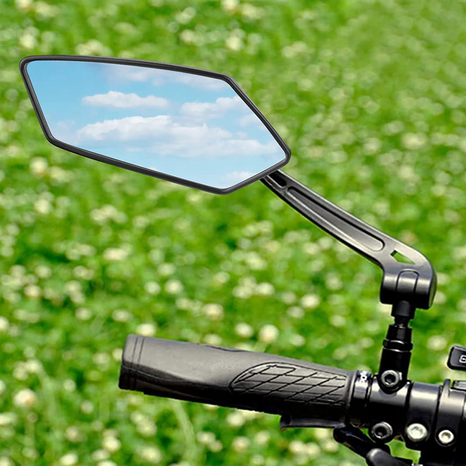 2-CZĘŚCIOWE WYSOKIEJ JAKOŚCI LUSTERKO ROWEROWE, 2 SZTUKI, OBRACANE O 360° Waga 480 g