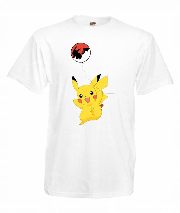 

XXL Koszulka Męska Pokemony Pikachu Pika Wzory