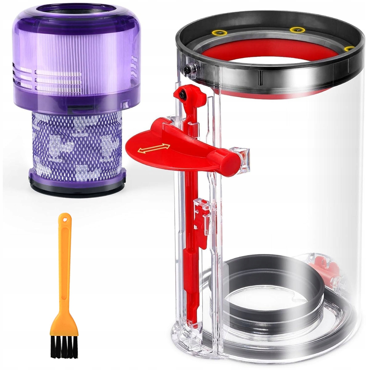 Pojemnik na kurz Z Filtr zamienny do Dyson V11 V15 SV14 SV17 SV15 SV22 SV28
