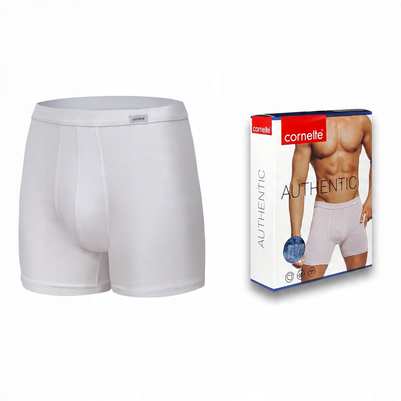 

Bokserki Męskie Cornette authentic Biały r. L