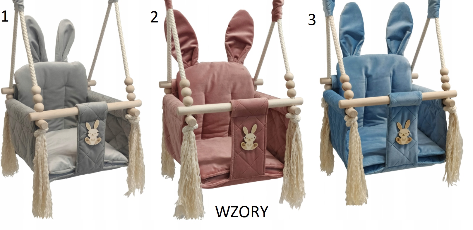 HUŚTAWKA DLA DZIECI ZAJĄCZEK Do Domu Ogrodu +PAS Marka bez marki