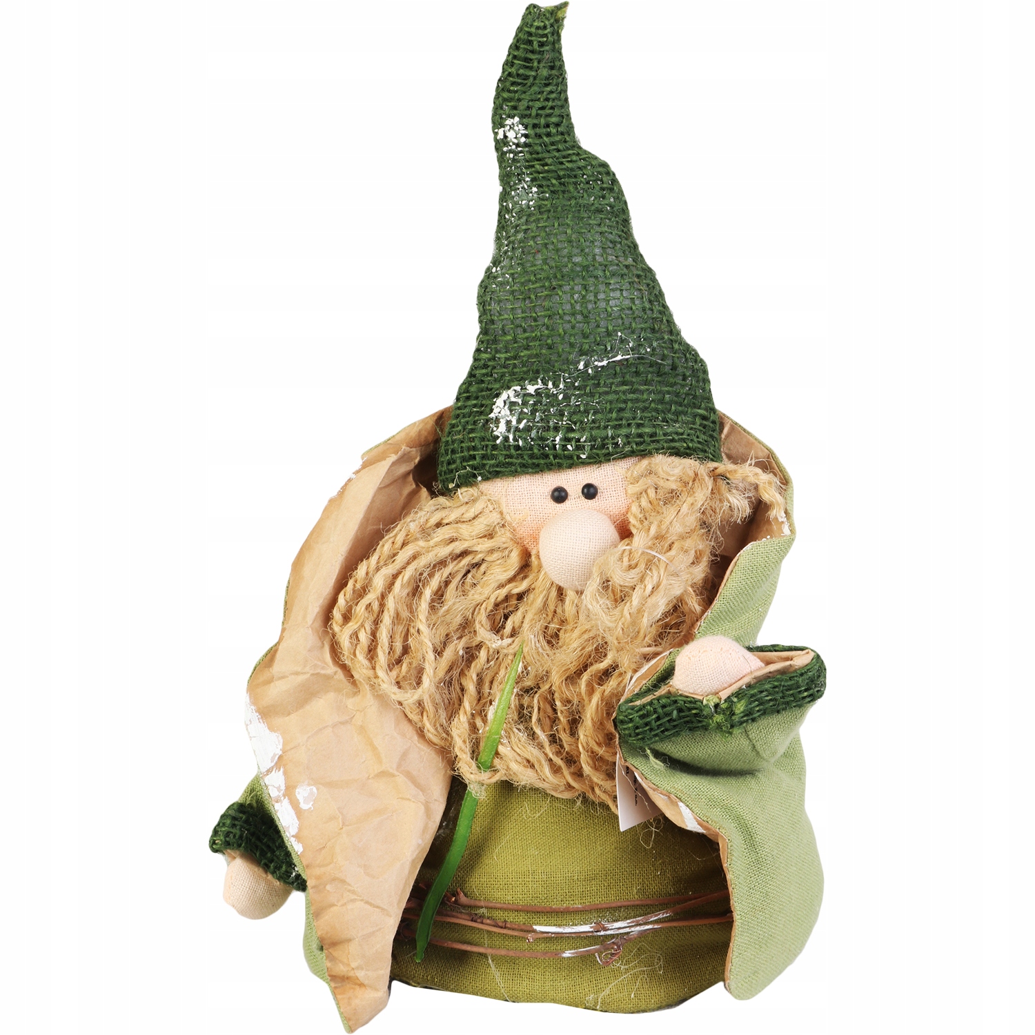 Mikołaj świąteczny z naturalnych materiałów