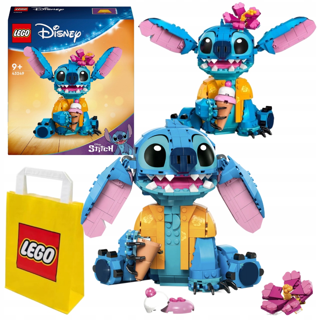 Lego Disney 43249 Stitch Stavebnice Pro Dítě Pohyblivý Model mimozemšťan Stitch
