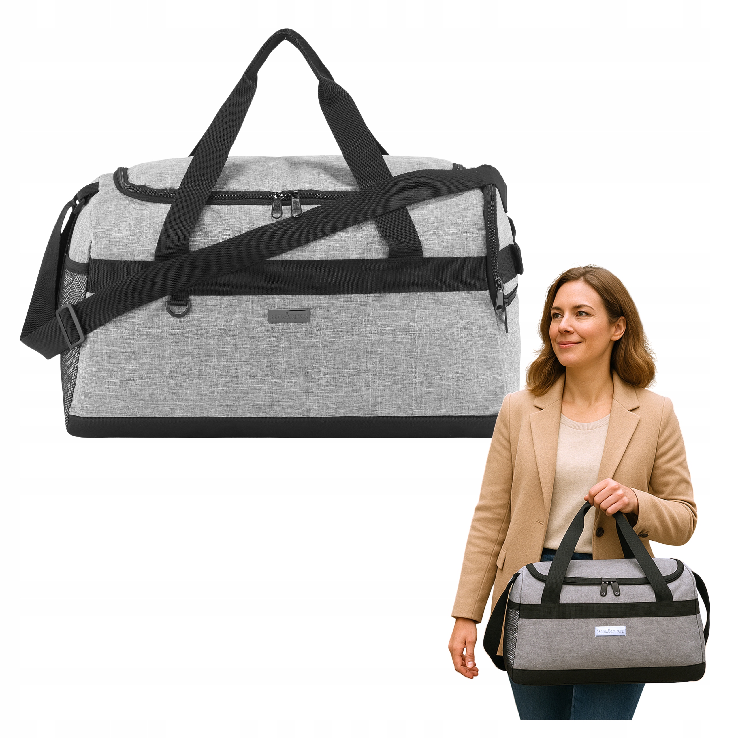 Tréninková Taška Pro Fitness Sportovní Posilovnu Trénink Zavazadla Velký Pevný Popruh