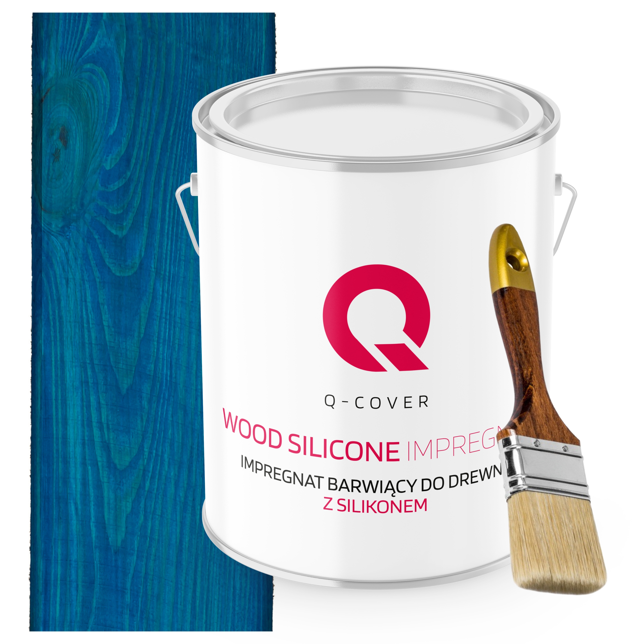 Impregnace Na Dřevo Barvící Se Silikonem Chron Trvalá Modrá 2,5L+BONUS