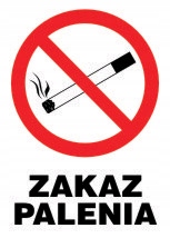 Tablica informacyjna ZAKAZ PALENIA TR-16 KRUSZYNA