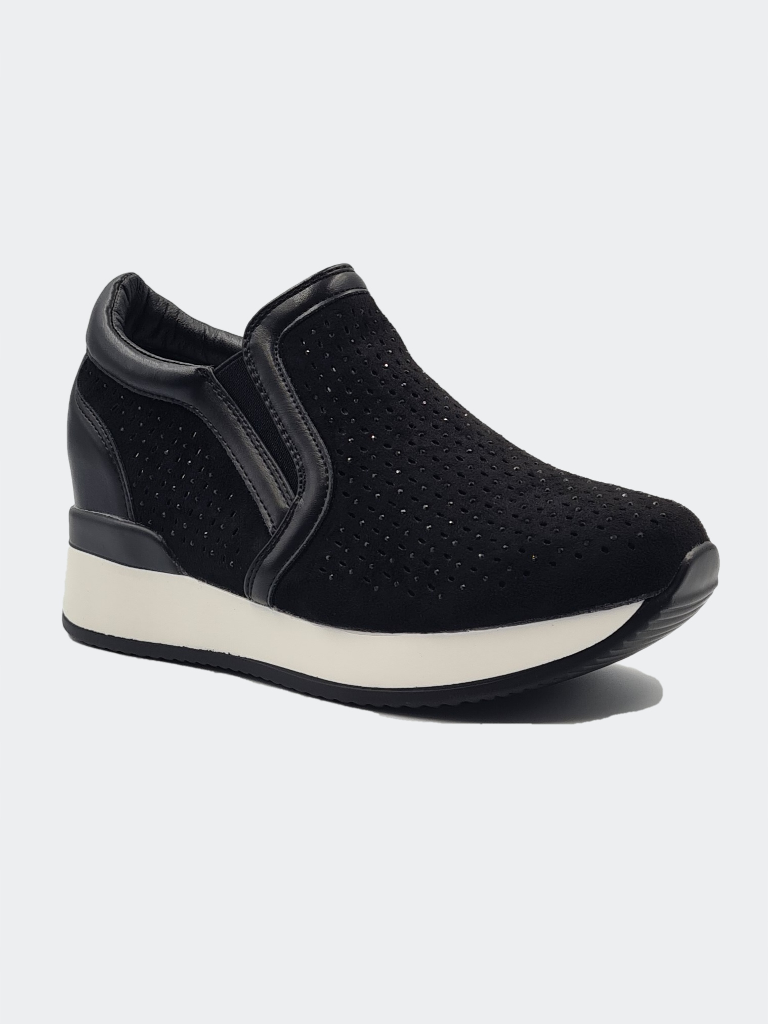 DAMSKIE BOTKI NA KOTURNIE SNEAKERSY AŻUROWE 38 Rozmiar 38