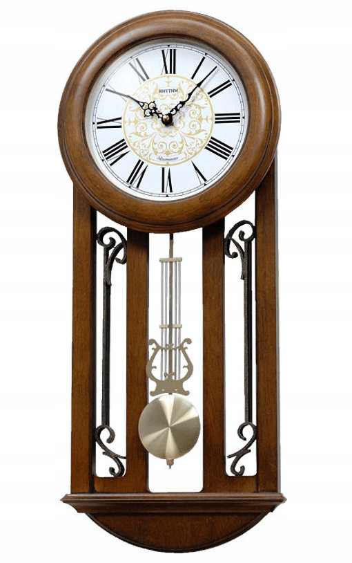 Nástenné Hodiny S Kyvadlom Rhythm CMJ547NR06 Westminster Kuranty Ave Maria