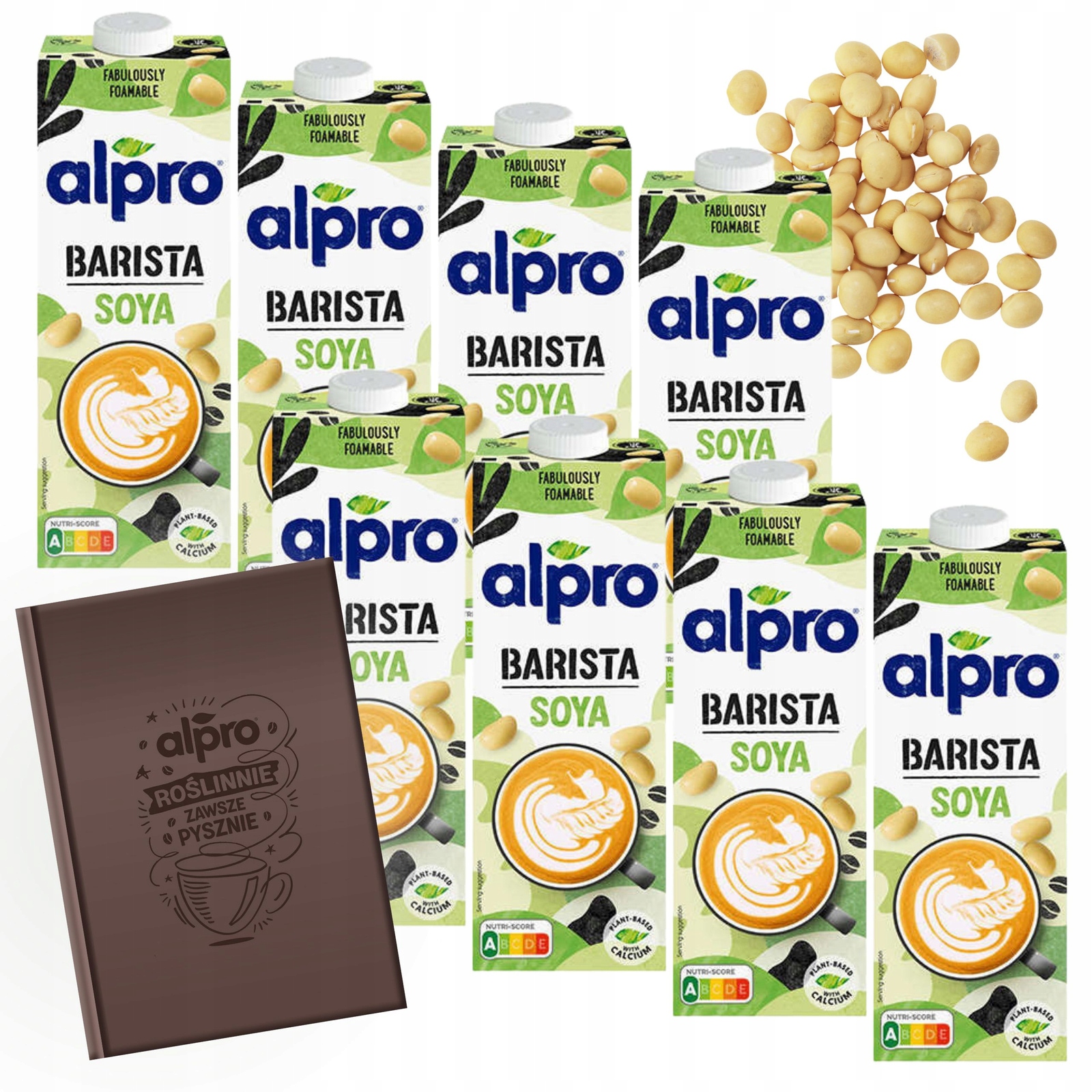 Levně Rostlinný nápoj bez laktózy a lepku Alpro Barista Soya Sojový 8x1 l dárek