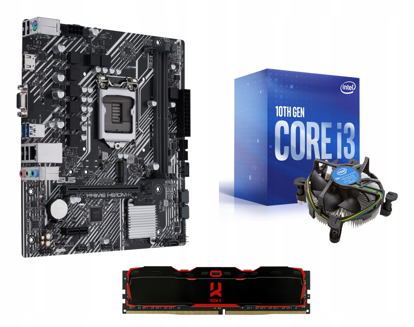 Zestaw Intel i3-10100 + H510M M.2 + 8GB 3200