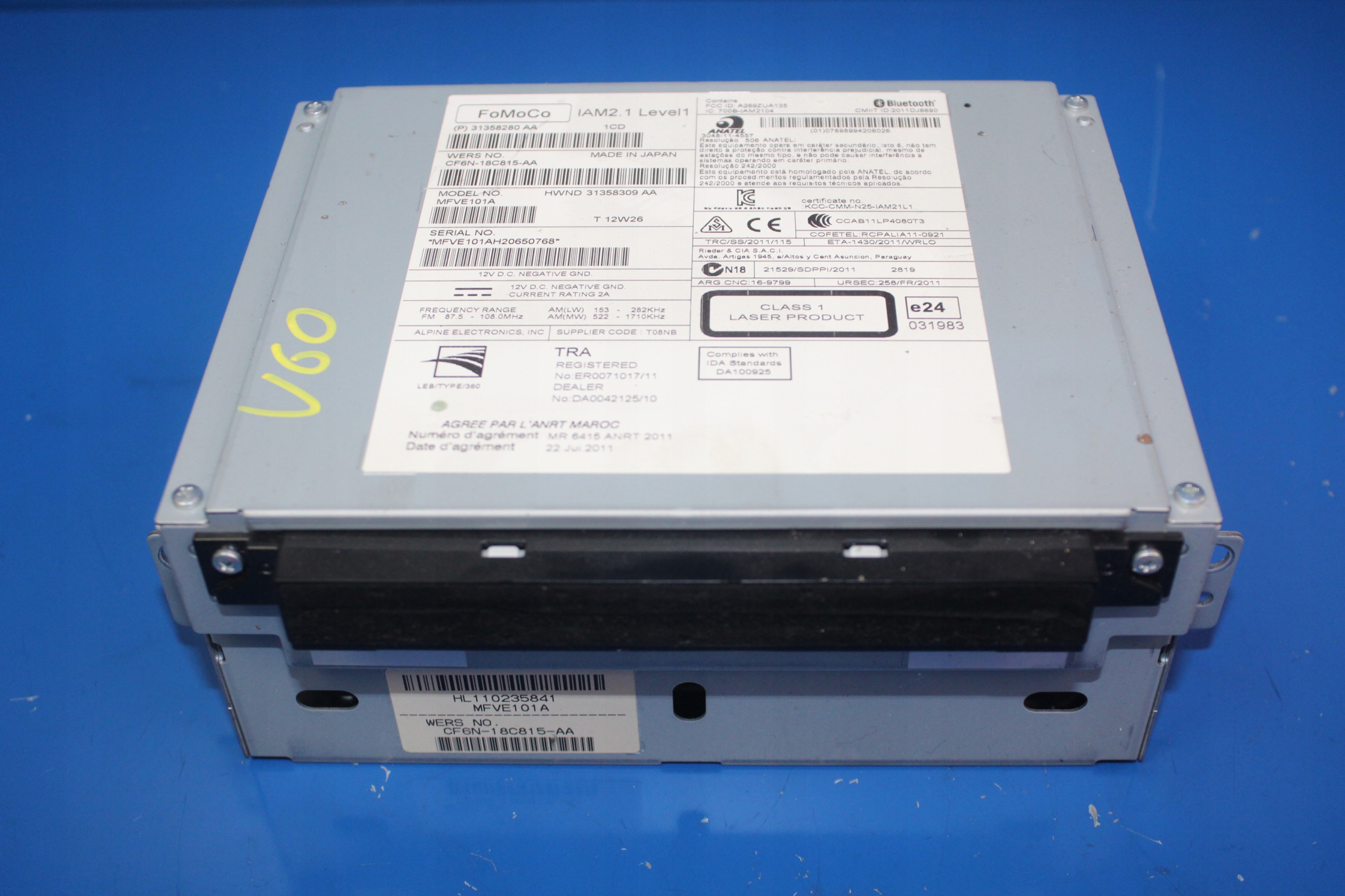 VOLVO V60 S60 II XC60 CZYTNIK CD RADIO 31358280