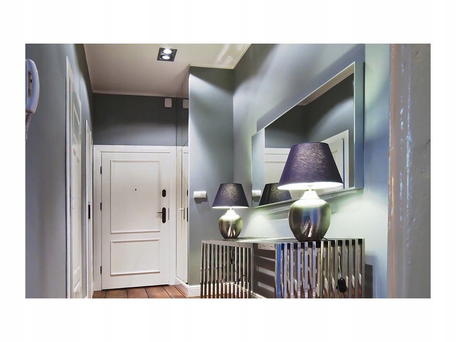 Podwójna srebrna oprawa wpuszczana oczko Sisto 2 Marka AZzardo