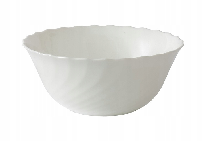

10167 Salaterka Szklana miska Trianon 18cm biała