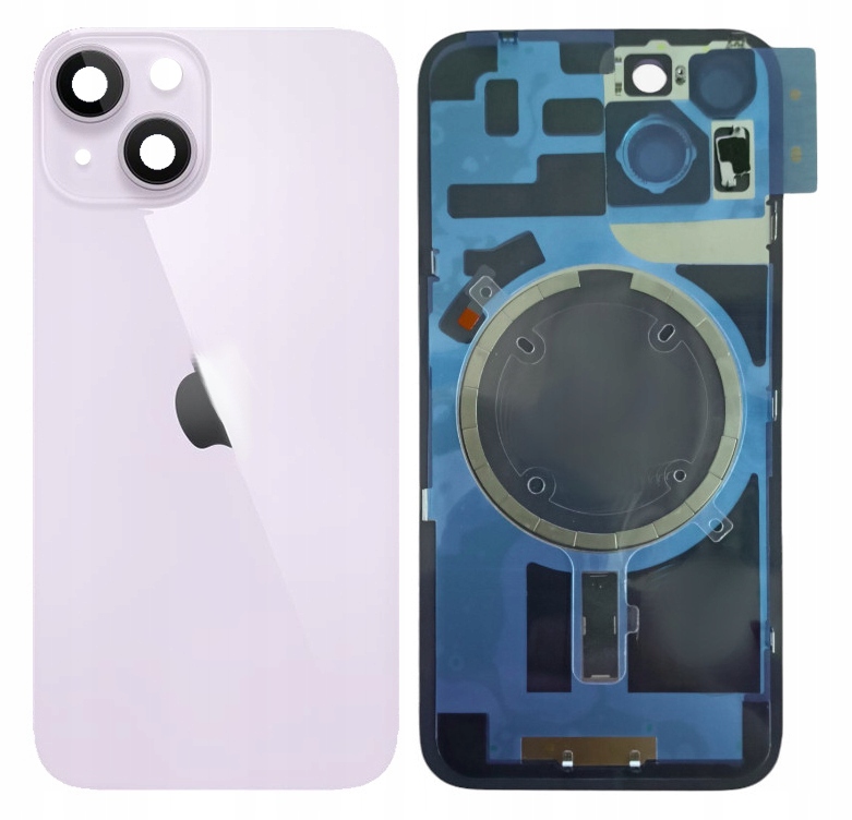 Klapka jednobryłowa Plecki iPhone 14 Fioletowy Purple z Ramką magnesami Hq