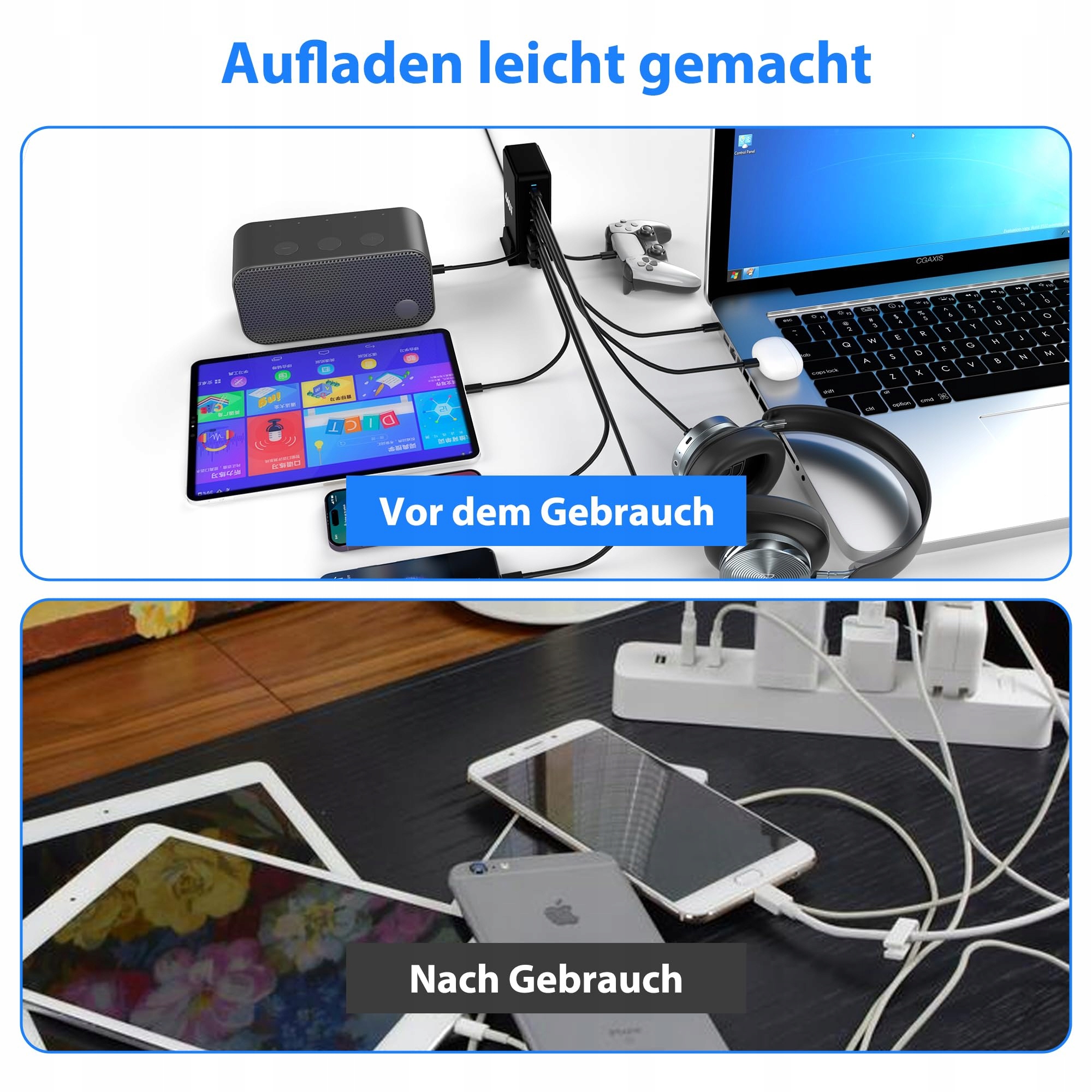 BOTEWO USB C ŁADOWARKA 440W Szybka Ładowarka PD QC 30 Do Urządzeń — miniatura 7