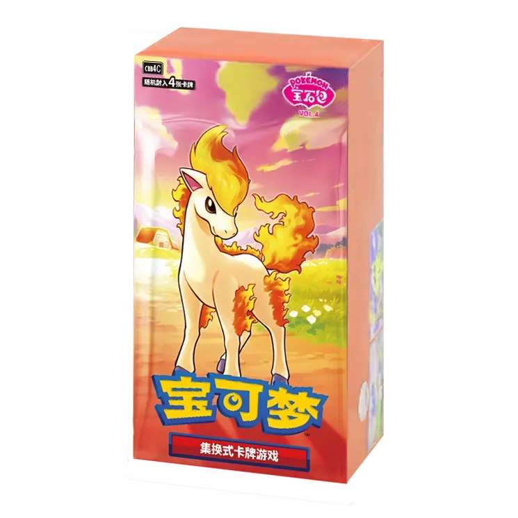 Zestaw chińskich kart Pokemon TCG Gem Pack Volume 4 Booster Box (18 Paczek)