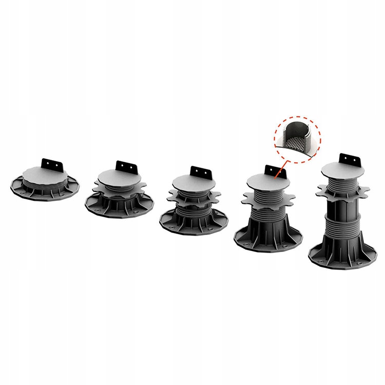 wspornik pod legar, regulowana podkładka 66-145mm Szerokość 0.16 m