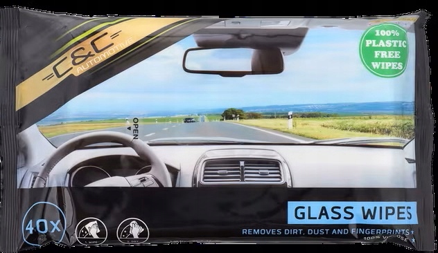 

Wilgotne ściereczki do samochodu C&C do Szyb