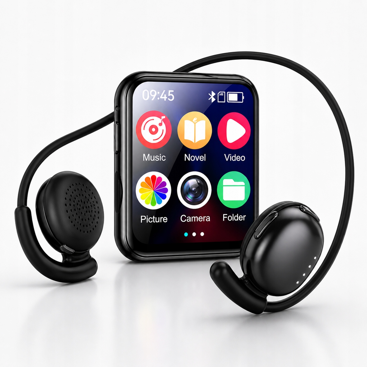 Sada MP3 Bluetooth 5.4 8GB kamera sportovní sluchátka 10h
