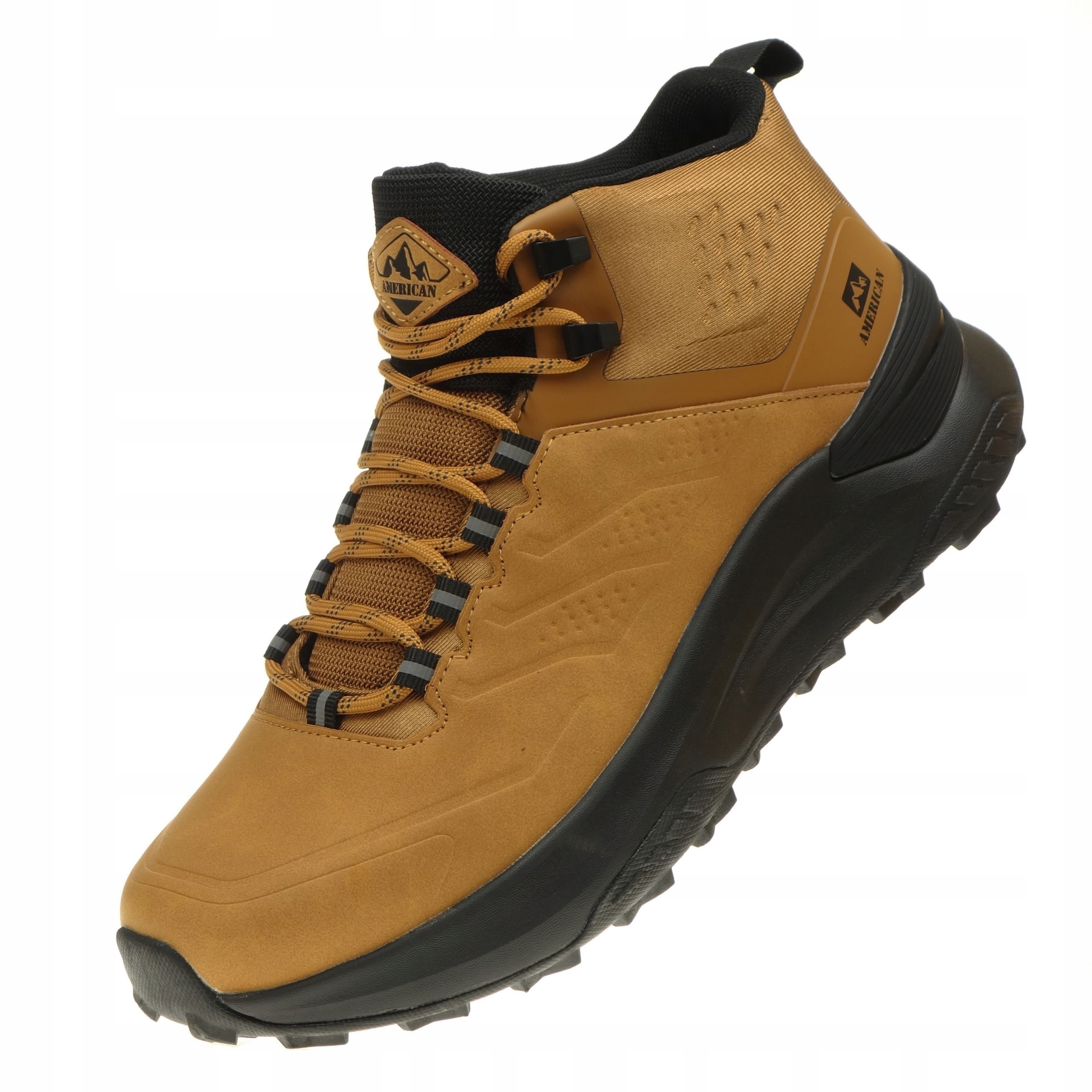 Pánské Trekové Boty American Club Zimní traperky Šněrovací 45