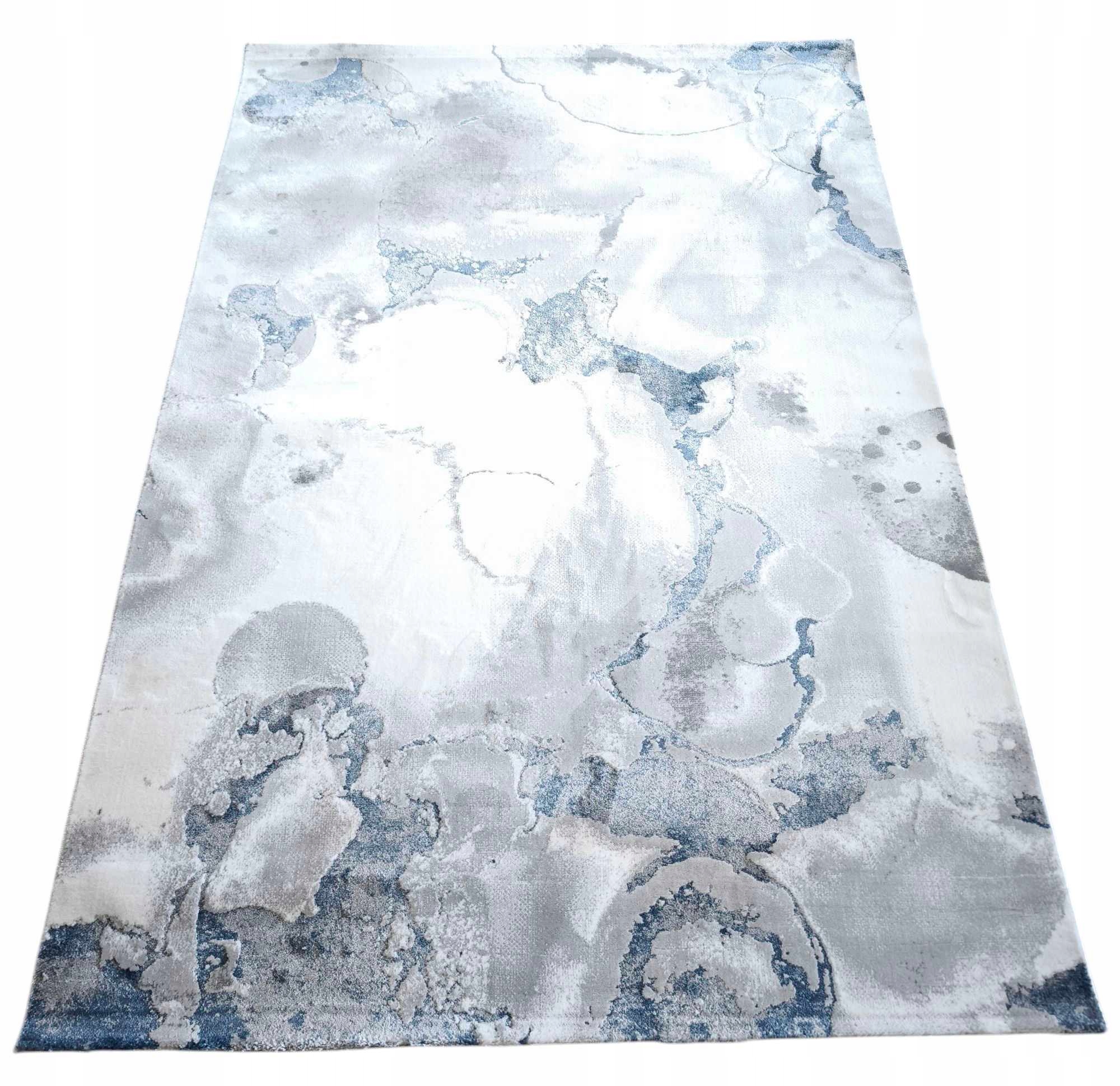 Koberec do obývačky 160 x 230 cm, loftový vzor s plyšovými štetinami, kvalita