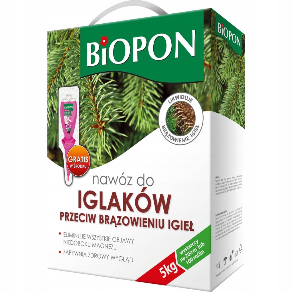 

Nawóz do Iglaków Przeciw Brązowieniu Igieł Biopon