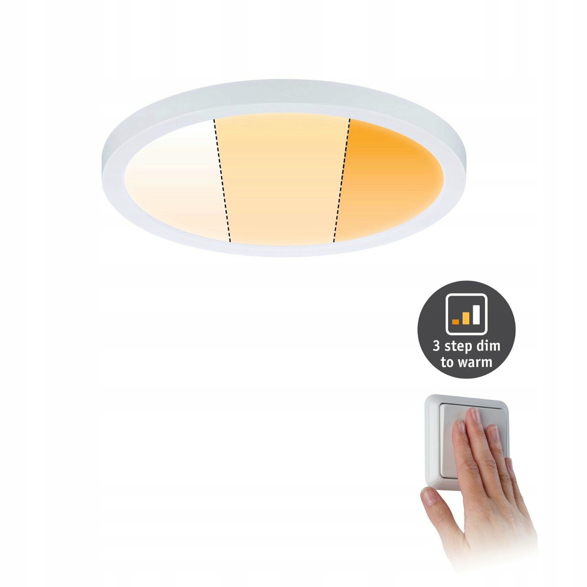 Paulmann Areo VariFit Led vstavané svietidlo IP44 175mm 13W WarmDim biela