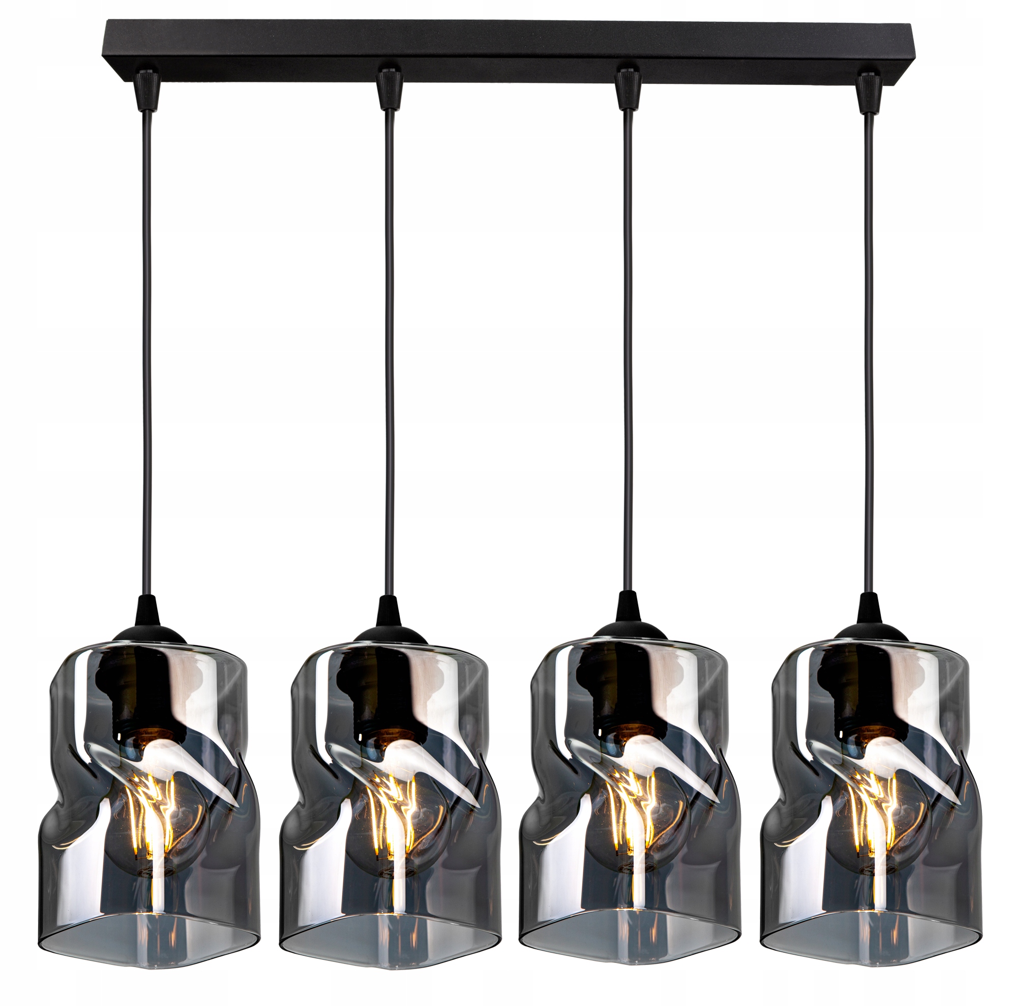 

Szklana Lampa Wisząca Sufitowa Żyrandol Plafon Led