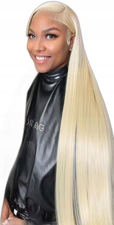 Peruka z naturalnych włosów Soo-khi 100% Ludzkie 60cm 230g Jasny Blond