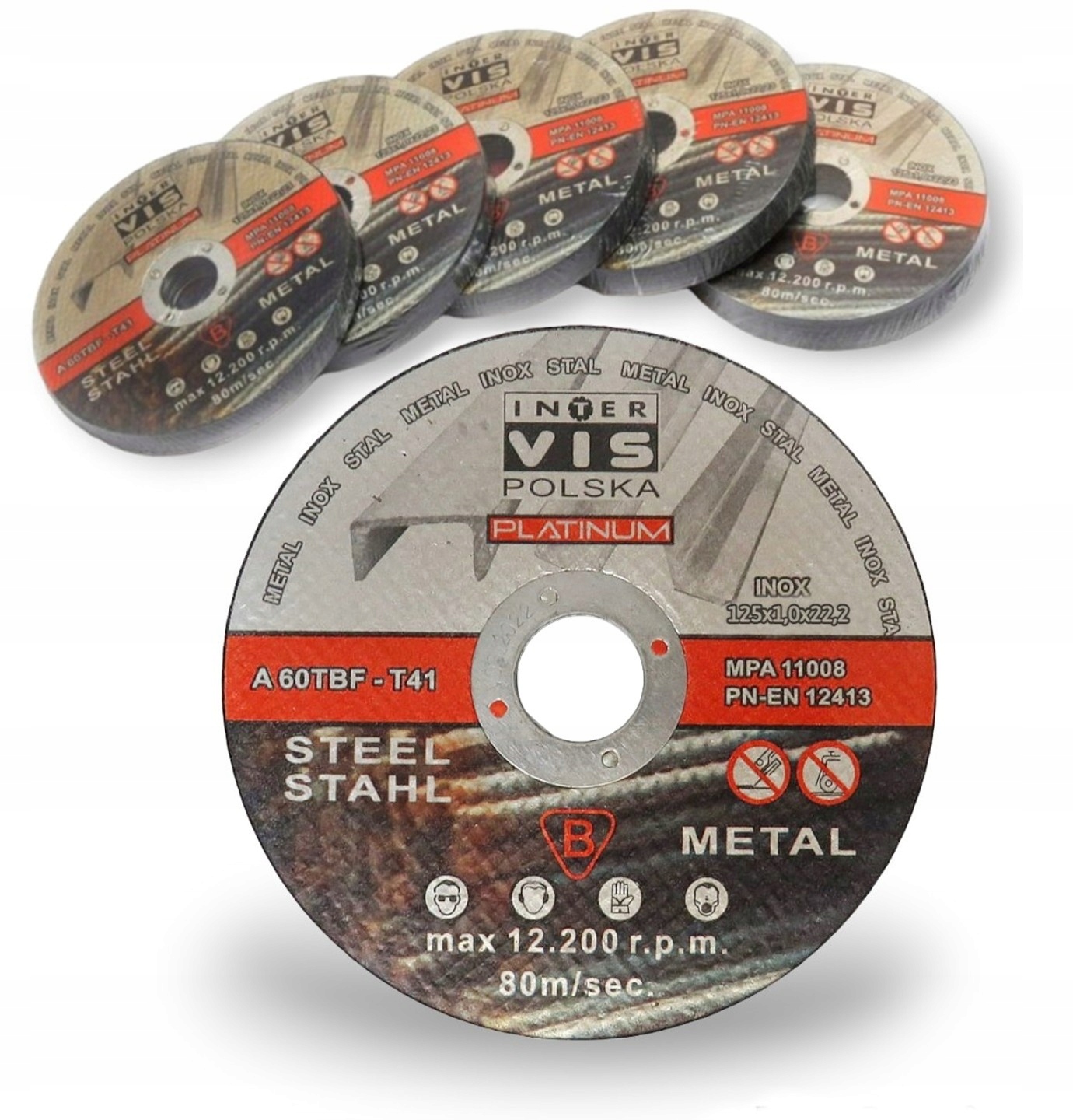 

50 szt Tarcza Tarcze Do Cięcia Metalu 125x1 Mocne